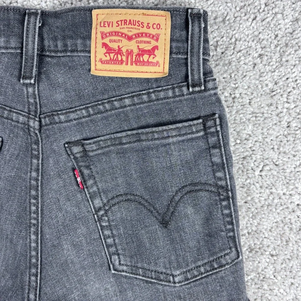 Levi's‎ Womens Denim Shorts Black Gray Frayed Hem Size 25